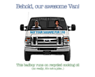 Add your name or logo to the vegetable oil powered van and support conservation work in the Amazon.