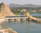 Xerta dam, an already existing dam on the River Ebro.