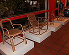 Some of the high-end and clean rattan designs displayed at the launch of sustainable prototypes organized in Phnom Penh in November 2010.