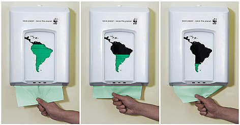 Dispensador de papel de la WWF / &copy;: WWF