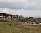 Semi-finished buildings by a seaside
