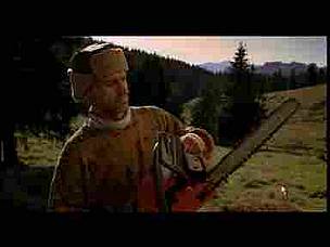 Screen shot from TV advertisement regarding the problem of illegal logging in Romania's national ... / ©: Ogilvy & Mather Bucharest / ©: Ogilvy & Mather Bucharest