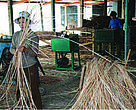 Rattan products in the making. The plant is an important source of jobs and income.