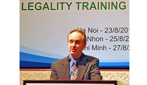 “USAID is promoting partnerships and collaboration to promote legal timber trade among governments, the private sector and NGOs.
Today’s event brings together all of these stakeholders to help protect forest biodiversity, combat illegal logging, reduce forest conflicts, and
promote responsible timber trade.”
— Francis Donovan, Mission Director, USAID Vietnam - © WWF/GFTN