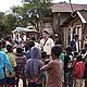Charles drawing a crowd in Vondrozo, during World Environment Day festivities © WWF / Elizabeth Johnson