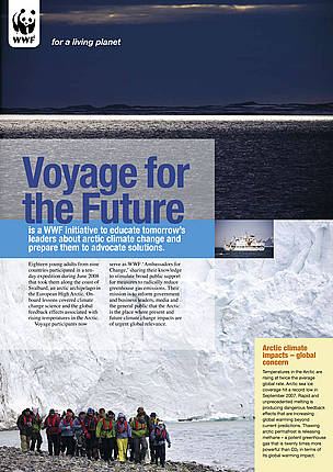 Click on the image above, or just click here, to download a WWF Voyage for the Future campaign ... / ©: WWF / ©: WWF