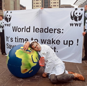 WWF event at the World Summit on Sustainable Development (WSSD) in Johannesburg, South Africa, 2002 ... / ©: Chris MARAIS / WWF-Canon / ©: Chris MARAIS / WWF-Canon