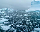 Melting sea ice and icebergs in the Arctic