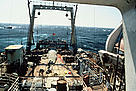 Work deck of a Russian trawler showing a net-load of hake, 100 miles west of Northern California, ... / ©: WWF-Canon / Terry Domico / ©: WWF-Canon / Terry Domico