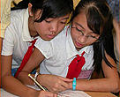 WWF Greater Mekong's Wildlife Trade Club at An Duong secondary school in Hanoi, Vietnam.