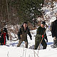 WWF staff carry out a winter patrol of tiger habitat in the Amur-Heilong landscape, China. © WWF-China