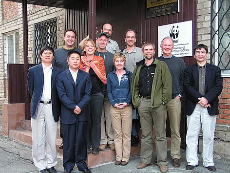Amur-Heilong Steering Committee. From the left: Dr. Zhu Chunquan (WWF China), Dermot O'Gorman (WWF ... / ©: WWF Russia rel=