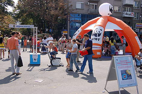 Climate change tour of WWF in Burgas, Bulgaria / &copy;: WWF DCP archive