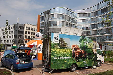 Climate change tour of WWF in Business Park Sofia, Bulgaria / &copy;: WWF DCP archive