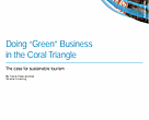 Cover of the Coral Triangle case for sustainable tourism report