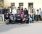 Making memorial photo at the WWF Caucasus office yard